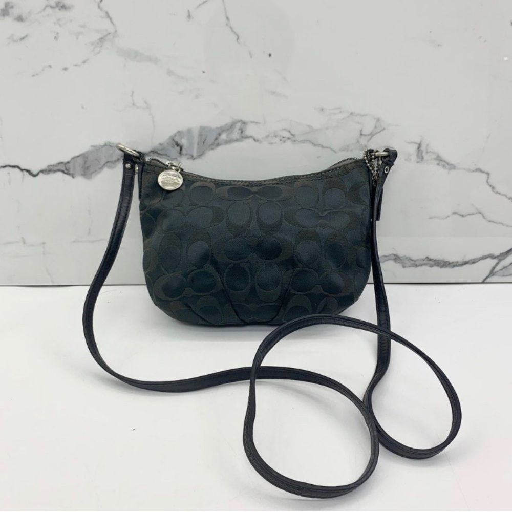 Coach Mini Crossbody Bag with Purple Satin Interior